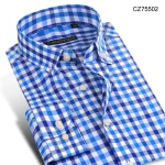 slim fit plaid cotton shirt - Image 12