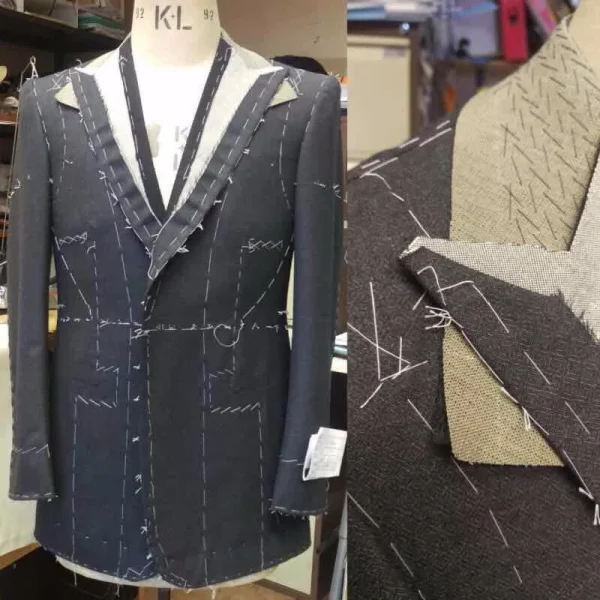 Mtm Made to Measure Custom Men's Italian 3 Piece Suit Jacket 100% Wool Fabric Mens Suit - Image 12