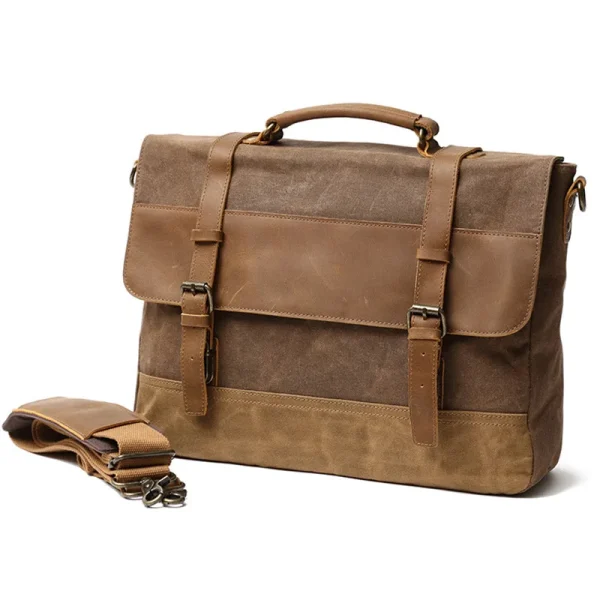 Canvas Messenger Bag for Men - Image 6