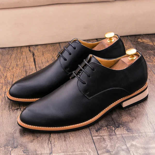 classic lace-up dress shoe, - Image 7