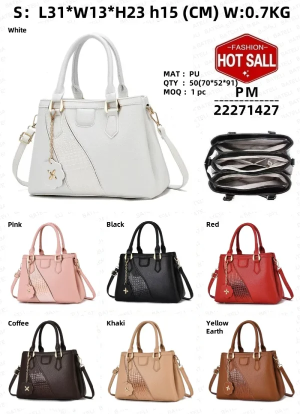 Luxury Retro Texture Handbag Set - Image 2