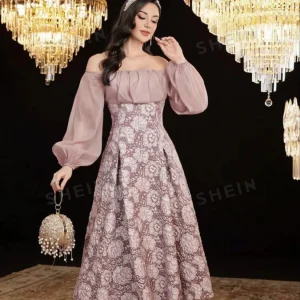 Wholesale Stocklot Cheap Price Factory Direct Hotsale Woven Polyester Floral Jacquard in Stock Fabric for Making Women Dresses