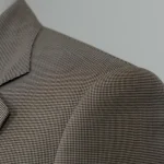 HARCHOY Plaid Single Adhesive Breasted Flat Lapel Slim Fit Ready Wear Formal Suit's Buckle blazer Man Suit for Men - Image 4