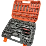 108pcs Chrome Vanadium Steel Manual Tool Kit Including Durable Non-Battery Metric Ratchet Socket Wrench Automotive Mechanical - Image 2