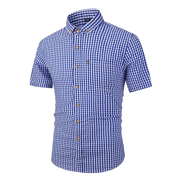 Nautica Men's Plaid Short-Sleeve Shirt - Image 3