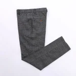 Business Suits Gray Men Woolen Full Sleeve 2 Pieces Suit Men's Business Suit Double Breasted - Image 8