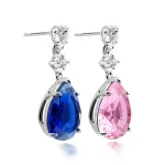 Wholesale Nature-Inspired Mismatched Teardrop Earrings - Image 2