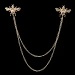 Man Suit Shirt Collar Lapel Pin Brooch Dragon Badge Retro Pins Wedding Dress Party - Image 8