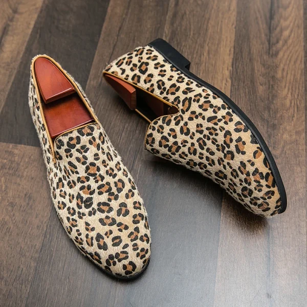 Men Leopard loafers Shoes - Image 2