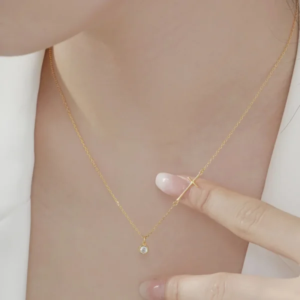 Dylam Charm Design Women Dress up Jewelry Accessories Rhodium 18K Gold Plated Link Chain Cross 5A Zirconia Pendant Necklaces - Image 6