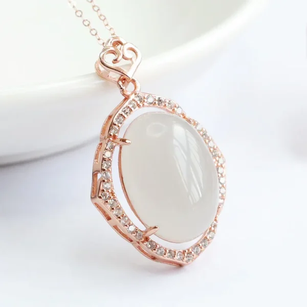 2026 S925 Silver "Smokey" Hetian Jade Pendant (S2042302) - Image 3