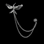 Man Suit Shirt Collar Lapel Pin Brooch Dragon Badge Retro Pins Wedding Dress Party - Image 17