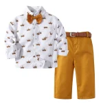 Gentleman Yellow Boys Clothing Set 1-7 Years