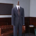 Mtm Made to Measure Custom Men's Italian 3 Piece Suit Jacket 100% Wool Fabric Mens Suit - Image 5