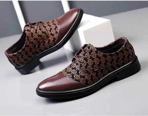 Men Black oxfords shoes - Image 25