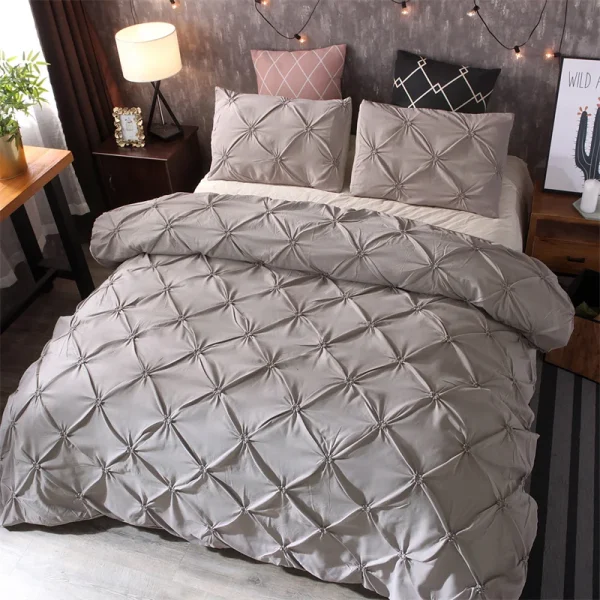3-piece gray duvet cover Bad set - Image 9