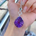 SACEGEMS Luxury Natural Amethyst Statement Necklace - Image 12