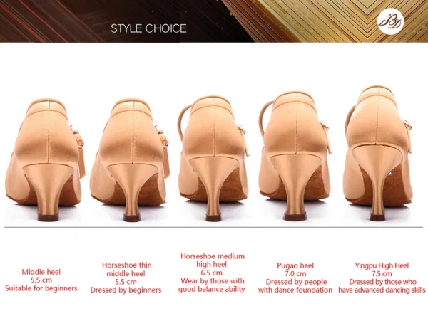 Satin dance shoes - Image 33