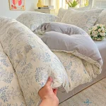 1pc Purple Lavender Printed Duvet Cover Single/Queen/King Size Quilt Cover for Double Bed Flower housse de couette220x240cm - Image 11