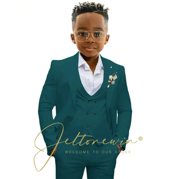 Boys' 3-Piece "Casual-Formal" Suit Set - Image 12