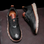 Men's Leather Oxford Sneakers - Image 17