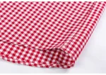 Plaid Checkered Short Sleeve 100% Cotton Shirt Button - Image 48