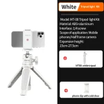 Ulanzi MT-08 Mini Tripod White Color Foldable Tripod Monopod  Mount 1/4'' Tripod Universal for DSLR Android iPhone Smartphone - Image 8