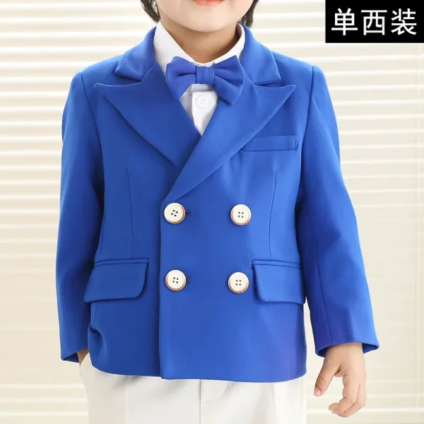 Kids' 3-Piece Formal Blue Suit - Image 8