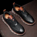 Men's Leather Oxford Sneakers - Image 18