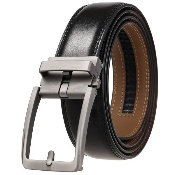 Famous Brand Belt Male Designer Automatic Buckle Genuine Leather Men Belt  Luxury Belts for Men 3.5cm New Black Brown Plus Size - Image 17