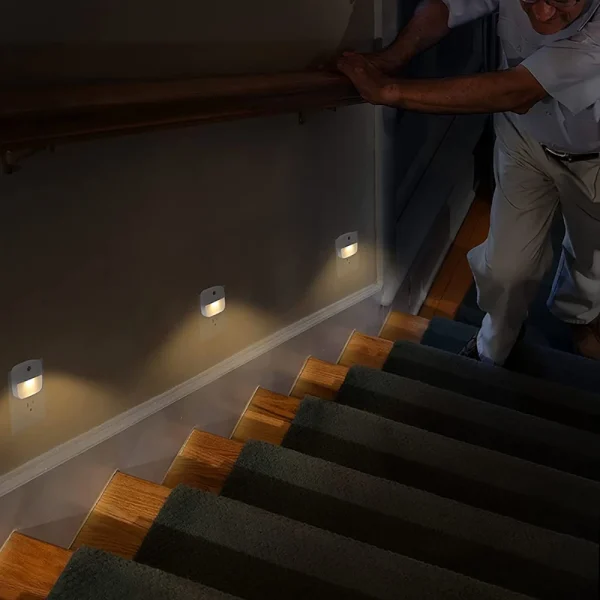 Wireless Light Control Sensor LED Night Light EU Plug Night Lights For Baby Kids Bedside Bedroom Corridor Lighting - Image 21