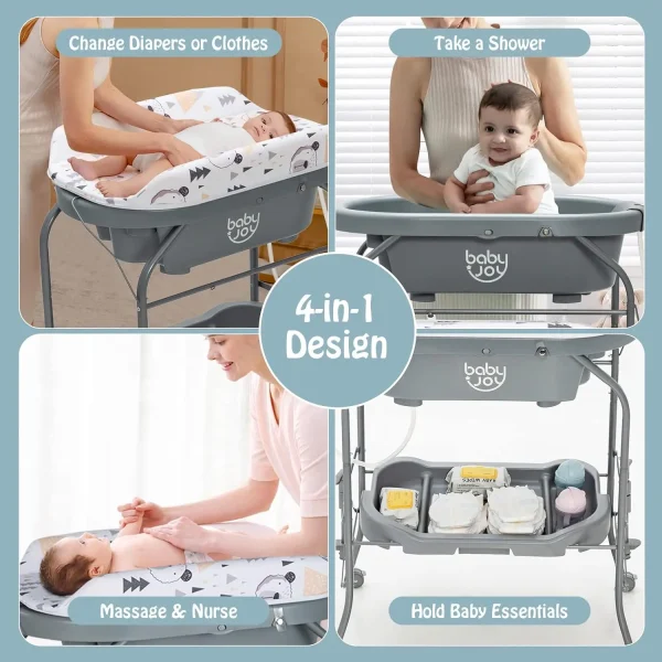 Linor 2 in 1 Bathtub with Changing Table - Image 2