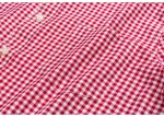 Plaid Checkered Short Sleeve 100% Cotton Shirt Button - Image 46