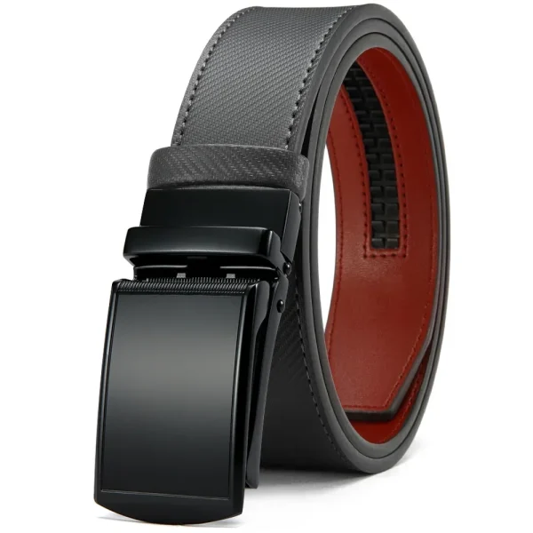 New Mens Belt Automatic Genuine Leather Luxury Belt of Men Male Metal Automatic Buckle Designer High Quality Waist Belt Black - Image 27