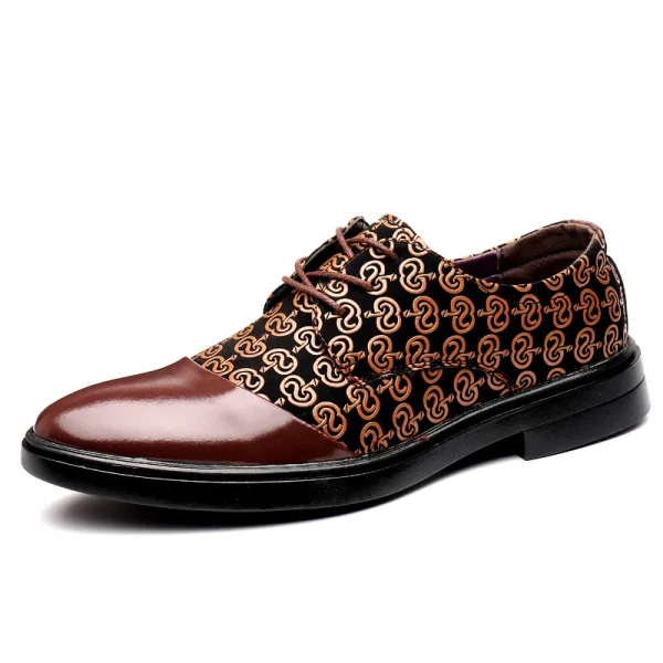 Men Black oxfords shoes - Image 2