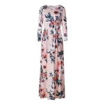 Summer Maxi Dress Women Floral Print Boho Beach Dress - Image 30