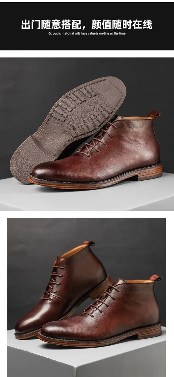 Retro Ankle Boots For Men - Image 18