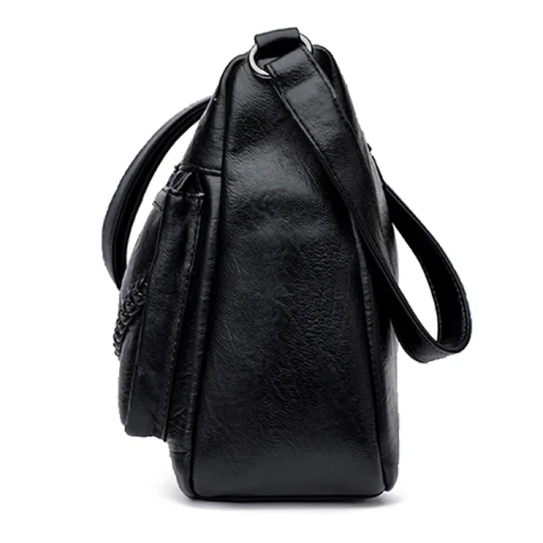 Neutral style shoulder bag for men and women. Mother bag with braided decoration. Suitable for traveling and outings. - Image 4