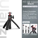 Ulanzi MT-08 Mini Tripod White Color Foldable Tripod Monopod  Mount 1/4'' Tripod Universal for DSLR Android iPhone Smartphone - Image 10