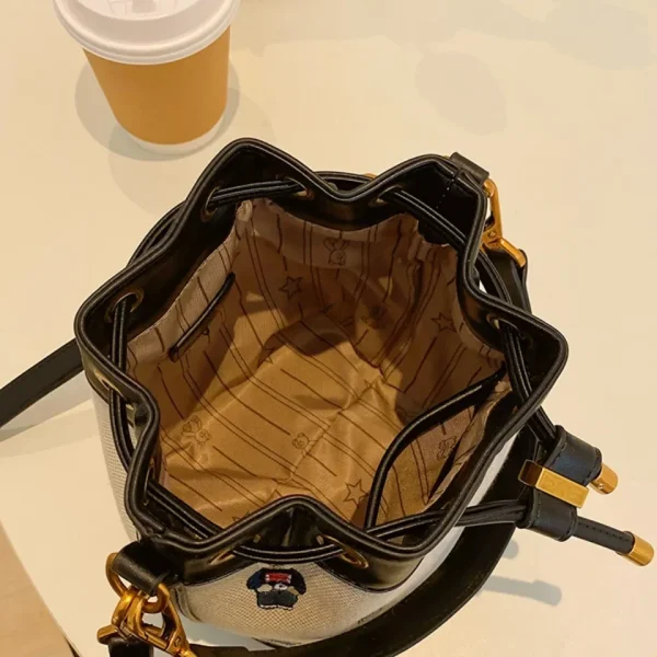 Top Handle Bucket Bag Set - Image 6