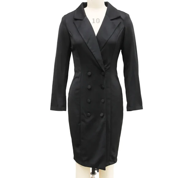 Professional Business Suit-Style Midi Dresses - Image 19