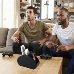 LMETJMA Remote Control Holder with 5 Compartments PU Leather TV Remote Caddy Storage Box Organizer Tray Desktop Organizer - Image 28