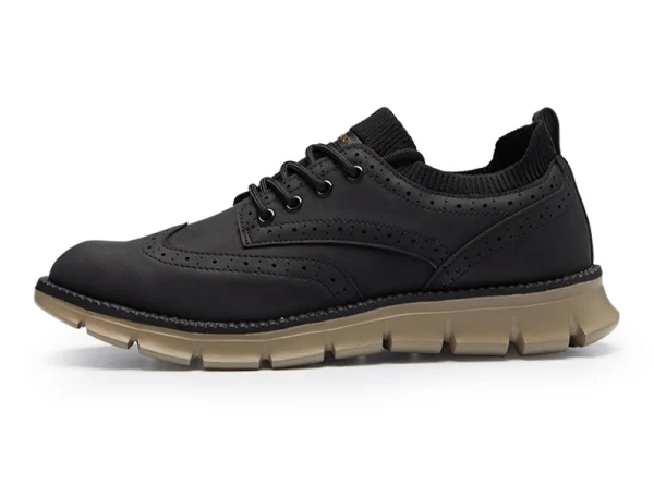 Mens Brogues Leather Casual Shoes - Image 16