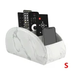 LMETJMA Remote Control Holder with 5 Compartments PU Leather TV Remote Caddy Storage Box Organizer Tray Desktop Organizer - Image 10