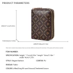 Womens Credit Card Wallet, Large Capacity Multi Card Case Wallet With ID Window, Zipper Card Cases Holder - Image 10