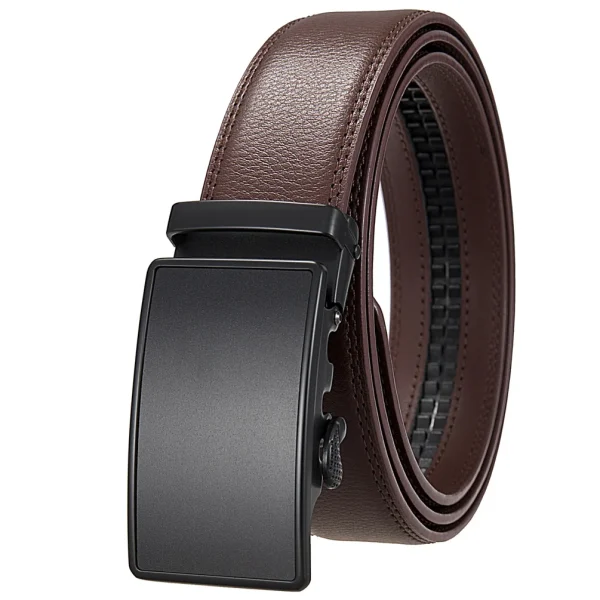 Famous Brand Belt Male Designer Automatic Buckle Genuine Leather Men Belt  Luxury Belts for Men 3.5cm New Black Brown Plus Size - Image 14