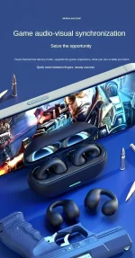T75 Fone Bluetooth Headset 5.3 Wireless Air Conduction Headphones Clip Ear Music Noise Canceling HD Call Sports Gaming Earphone - Image 22
