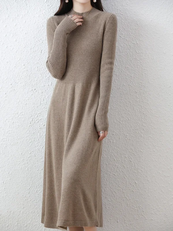 Merino Wool Knitwear Sweater dress - Image 10