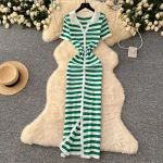 Knit stripe maxi dress - Image 10