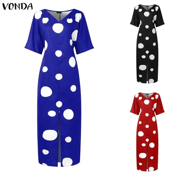 Bohemian Print Midi Dress - Image 4